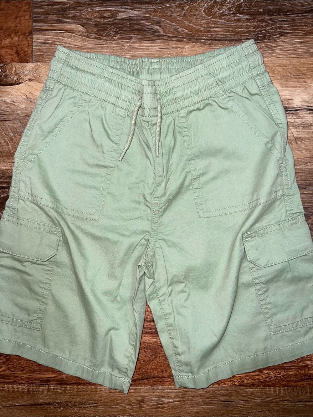 The Children’s Place Boys Pull On Cargo Shorts - Sage Green, Size 10 - Picture 6 of 7